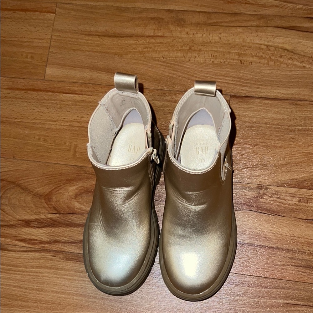 GAP Gold Metallic Boots for a Chic Look